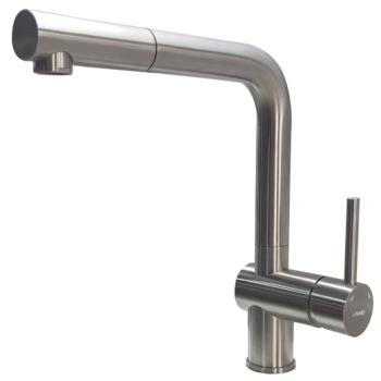 Kubus 385 RS køkkenarmatur m/udtræk, Rustfrit stål